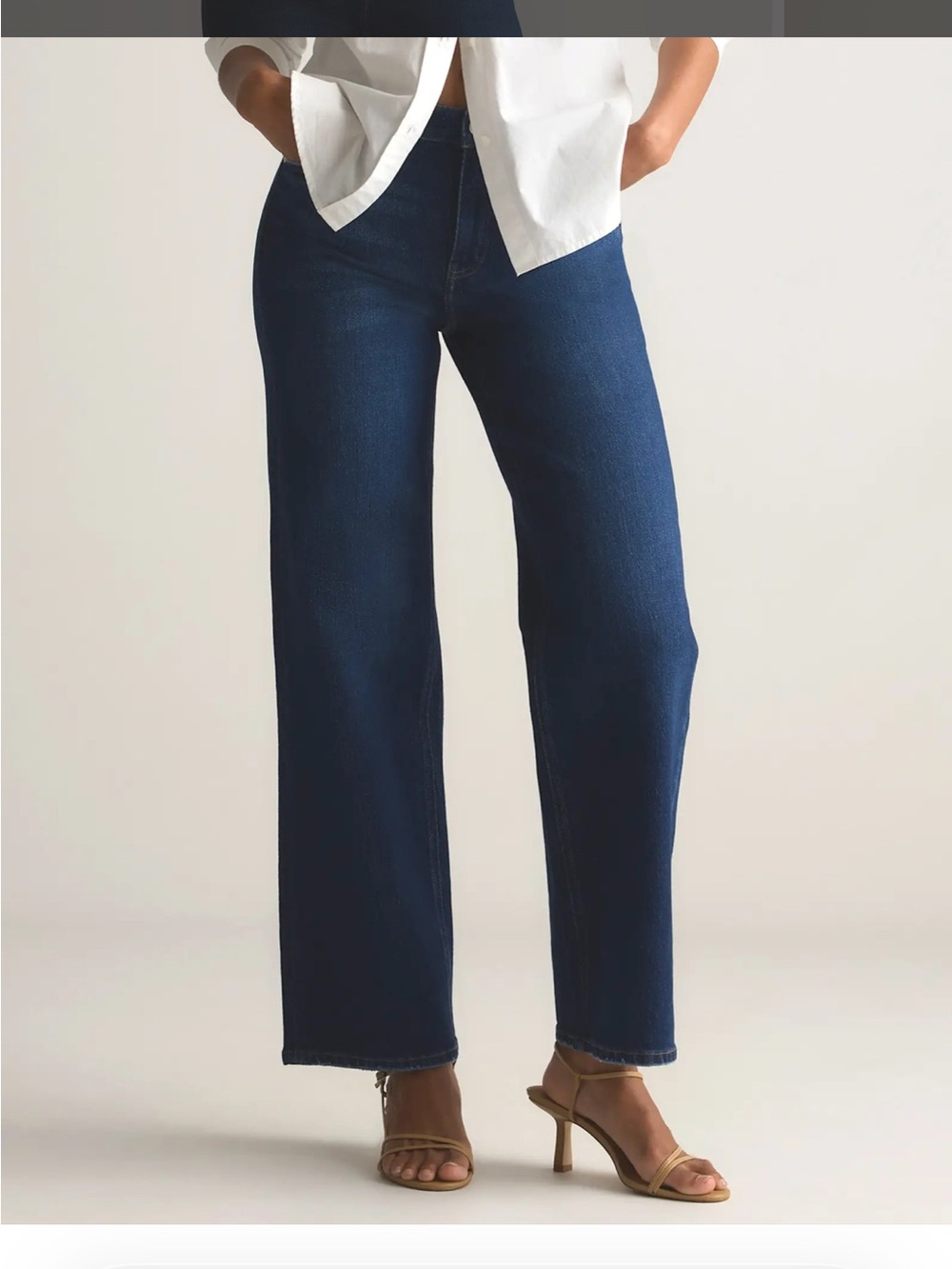 Quince Bella Stretch Relaxed Straight Jeans